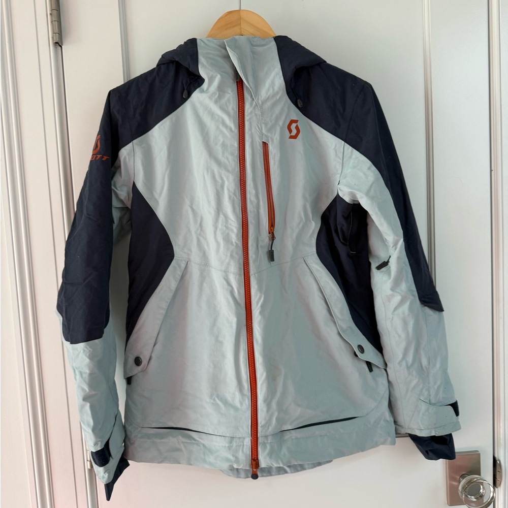 Scott Gray and Navy Hooded Jacket